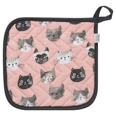 NOW 方形隔熱墊 貓咪, 1個, 彩色