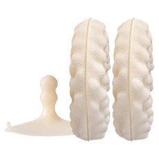 거품왕 설거지 원형 수세미 2p + 흡착 홀더 세트, 2개입, 1세트