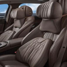 CRONICLE Maxline 全包覆頸枕 + 腰枕套組 適用於所有車型, 1套, 摩卡棕