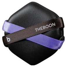 THEBOON 半半水凝光纖雙頭粉撲, 1個, 黑色