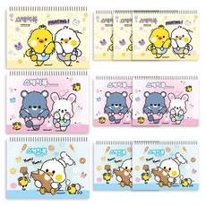 유아용 아장아장 스케치북 130g 랜덤발송, 8절, 10개, 30매