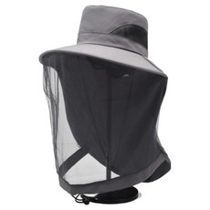 유솔 자외선차단 메쉬 낚시모자, 그레이