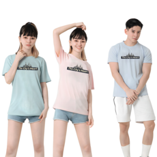 MI MI LEO 台灣製高透氣吸排T恤3件組 E1, 淡綠 + 淡粉 + 淡藍