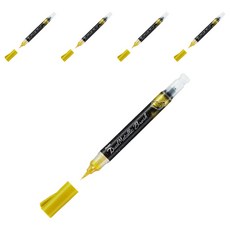 Pentel 飛龍文具 蝴蝶毛筆 XGFH-DX, 5個裝, 金色