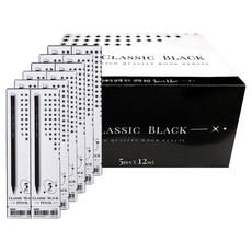 DONG-A 經典木質鉛筆 B, 黑色, 60個