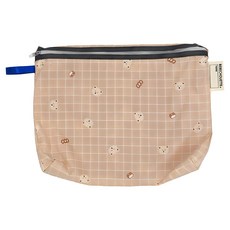 BEBE CHOUETTE 防水便當袋, 1個, 棕色小熊