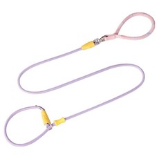 PASTEL PET 寵物字母一體式項圈牽繩, 紫色, 1個