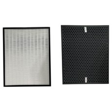 PUREBURG淨博 HEPA濾網 + 活性碳濾網 PM2.5顯示抗敏空氣清淨機 適用德國SABA, 1套, SA-HX01