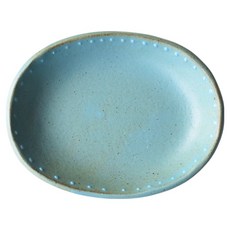 佐和陶瓷國際有限公司 日本製 點紋小皿, 1個, 湖水藍