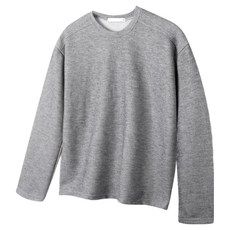 HARRISON HOMME 男士圓領開衩羅紋針織長袖T恤 HA-1065 NAT1029