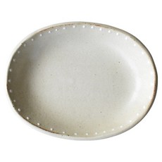 佐和陶瓷國際有限公司 日本製 白釉點紋小皿, 1個, 白色