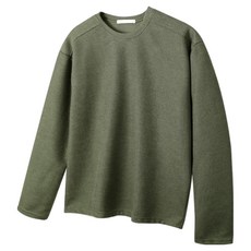 HARRISON HOMME 男士圓領開衩羅紋針織長袖T恤 HA-1065 NAT1029