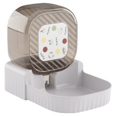 PASTEL PET 寵物半自動飲水器 餵水碗 FREE, 灰色, 1個