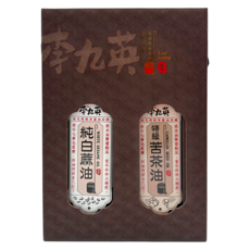 李九英 純白蔴油 + 苦茶油禮盒2件組, 250ml, 1套