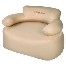 KingCamp Air Sofa便攜式充氣沙發 露營沙發 充氣墊 露營椅 摺疊椅 單人, 卡其色, 1個