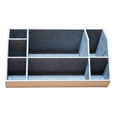 BLANC BLACK 多用途化妝品收納盒 T1, 1個, 白色 + 灰色