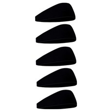 Moadil 慢跑防汗運動髮帶, 黑色, 5個