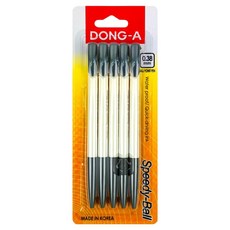 DONG-A Speedy Ball 泡殼 0.38mm 5入, 黑色, 12個