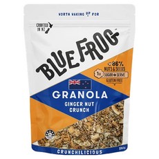 BLUE FROG 薑味堅果香脆穀物麥片, 350g, 1個