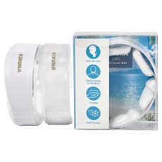 K-Luna 18度 24度 高級冰頸環 2件組, 1套, 白色, 水晶