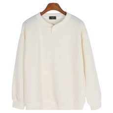 Freestyle 男士鈕扣針織亨利領大學T HRCM