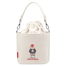 RaelraBear Daron 帆布肩背斜背托特包, 象牙白