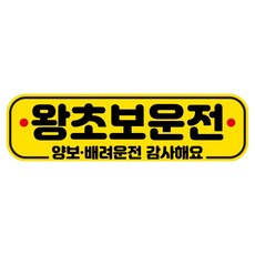 뭉키데코 고휘도 반사 칼라 탈부착 자석 RME 차량스티커 250 x 70mm, 9 초보운전, 1개