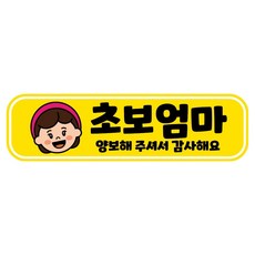 뭉키데코 고휘도 반사 칼라 탈부착 자석 RME 차량스티커 250 x 70mm, 5 초보운전, 1개