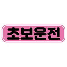 뭉키데코 고휘도 반사 칼라 탈부착 자석 RME 차량스티커 250 x 70mm, 27 초보운전, 1개