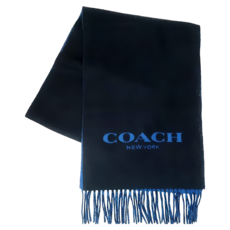 COACH 蔻馳 純羊毛保暖雙面撞色保暖圍巾 1376053