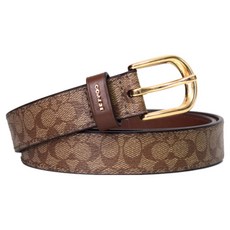 COACH 蔻馳 滿版LOGO PVC皮帶 1378179