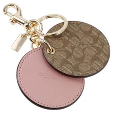COACH 蔻馳 滿版LOGO隨身鏡鑰匙圈 1377961