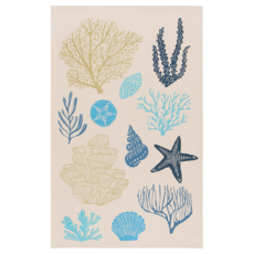 NOW 純棉擦拭布 海洋島嶼 71 x46cm, 1個, 多色