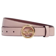COACH 蔻馳 馬車LOGO素面皮帶 1378181