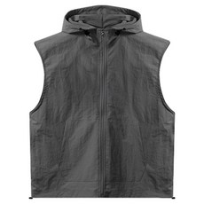 Raymon 男士防風寬鬆版連帽背心