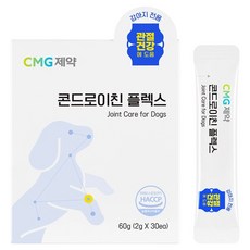 씨엠지제약 강아지 콘드로이친 플렉스 영양제, 1개, 뼈/관절강화, 30회분