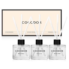 코코도르 시그니처 차량용 디퓨저 50ml x 3종 세트, 블랙체리, 양재동 꽃시장, 우디호텔, 1세트