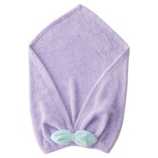 CB JAPAN 馬卡龍系列 超細纖維擦頭包巾, 1個, 紫色