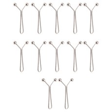 Angplus 低調Y型別針腰圍縮減調整扣, 12個, 銀色