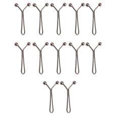 앙플러스 티 안나는 Y핀 허리 줄임 버클 조절 클립, 12개, 블랙