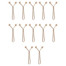 Angplus 隱形Y字針腰圍調節扣環, 12個, 金色