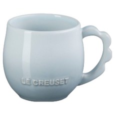 LE CREUSET 蕾絲花語系列 馬克杯 320ml, 1個, 銀灰藍
