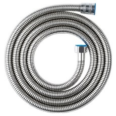 Kkalkkomsyap 高級不鏽鋼黃銅蓮蓬頭軟管, 銀色, 2m