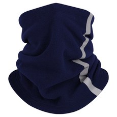 Porabella 保暖抗寒舒適透氣雙面絨反光條伸縮拉扣柔軟面罩 WMF003 均碼, 1個, 丈青色