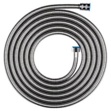 Kkalkkomsyap 高級不鏽鋼黃銅蓮蓬頭軟管, 銀色, 4m