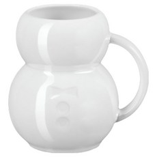 LE CREUSET 雪人造型馬克杯 350ml, 1個, 珍珠白