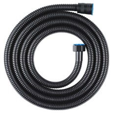 Kkalkkomsyap 高級不鏽鋼霧面黃銅蓮蓬頭軟管, 黑色, 2m