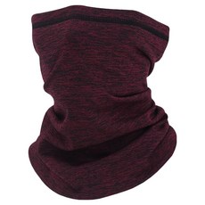 Porabella 保暖多功能舒適透氣親膚細絨毛彈力面罩 WMF002 均碼, 1個, 酒紅色