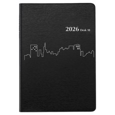 陽地日誌 2026 桌上型 18 日誌, 黑色, 1個