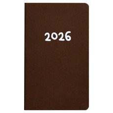 YANGJISA 2026 High Plan 32 輕薄日誌, 1個, 棕色